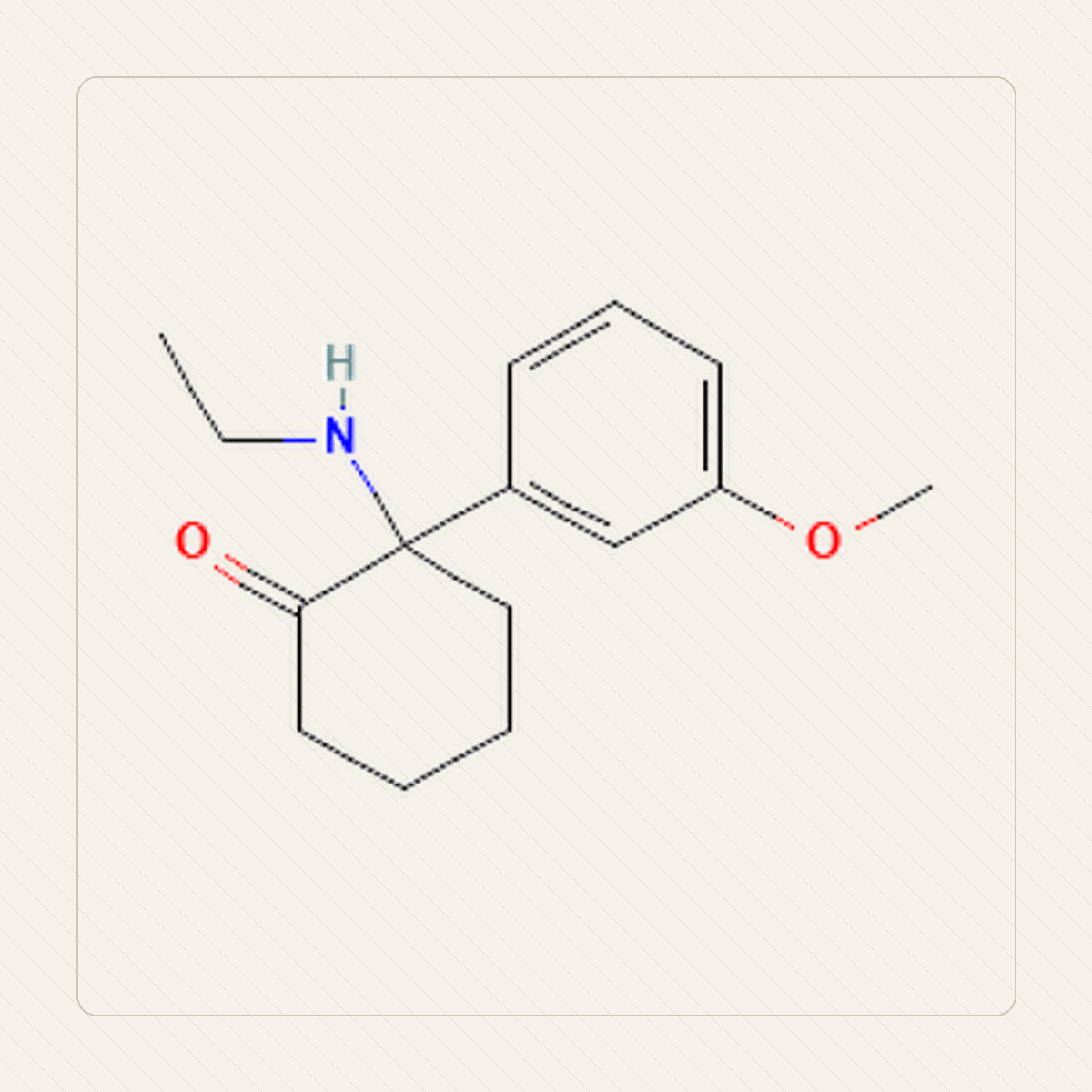 MXE, educational illustration of the molecule's pattern