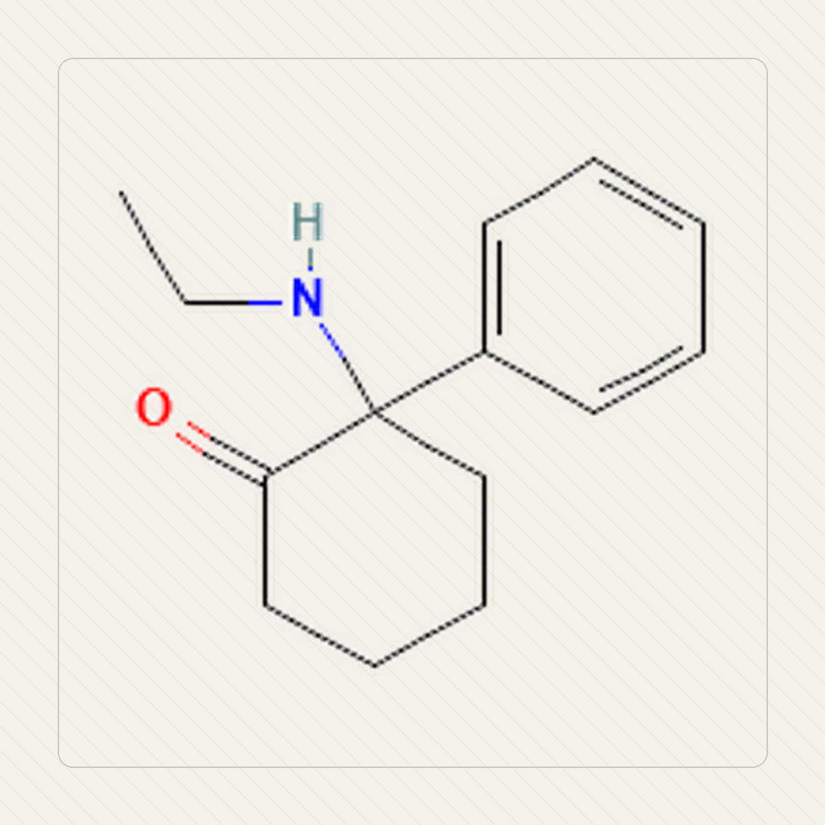 O-PCE, educational illustration of a molecule formula